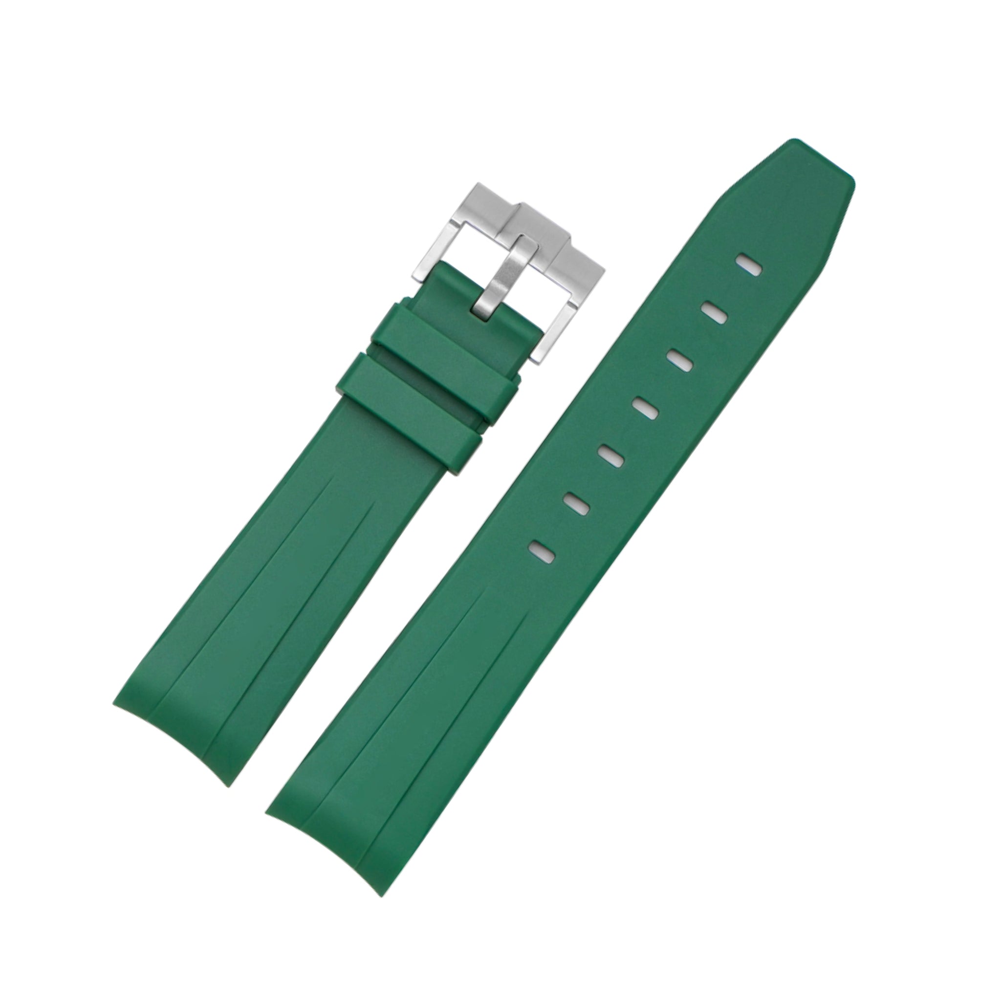 Rubber Strap - For Rolex Day - Date II 41mm - Green - Helvetus