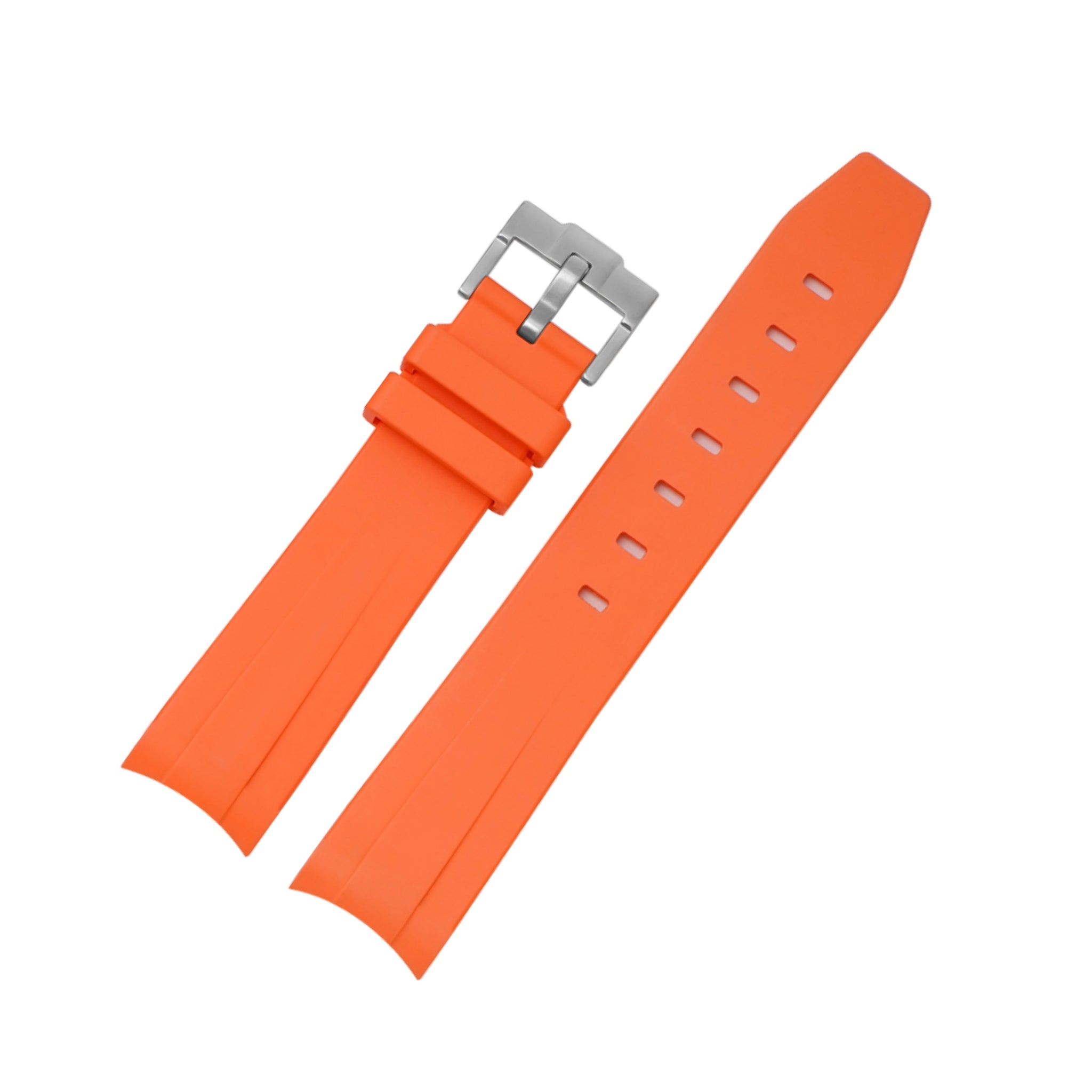 Rubber Strap - For Rolex Day - Date II 41mm - Orange - Helvetus