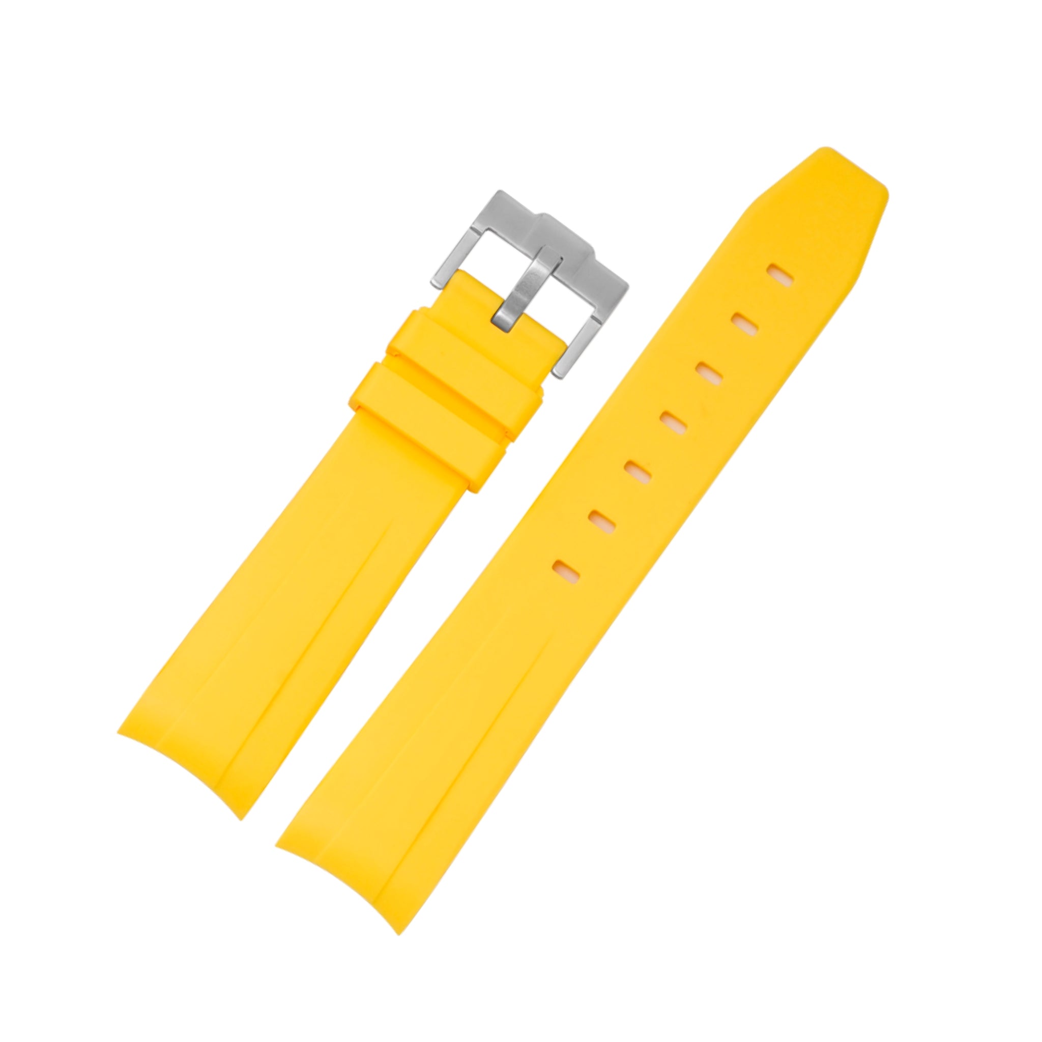 Rubber Strap - For Rolex Day - Date II 41mm - Yellow - Helvetus