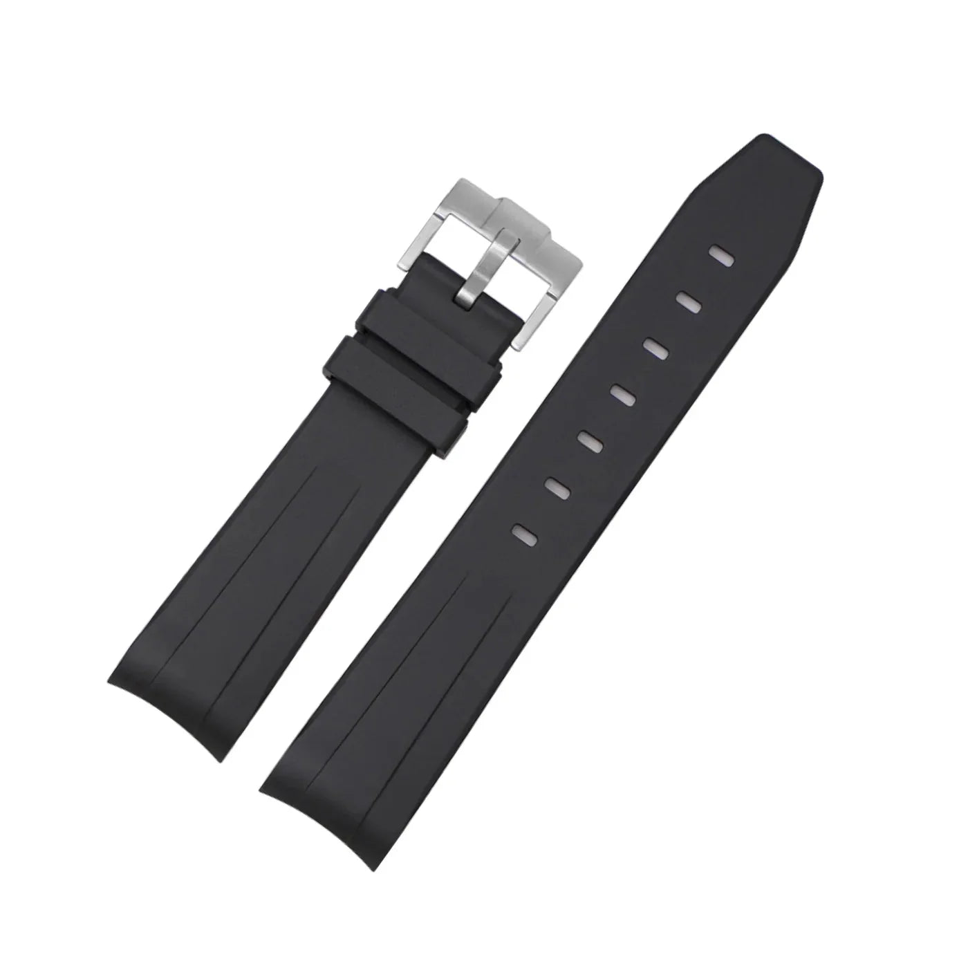 Rubber Strap - For Rolex Submariner - Black - Helvetus