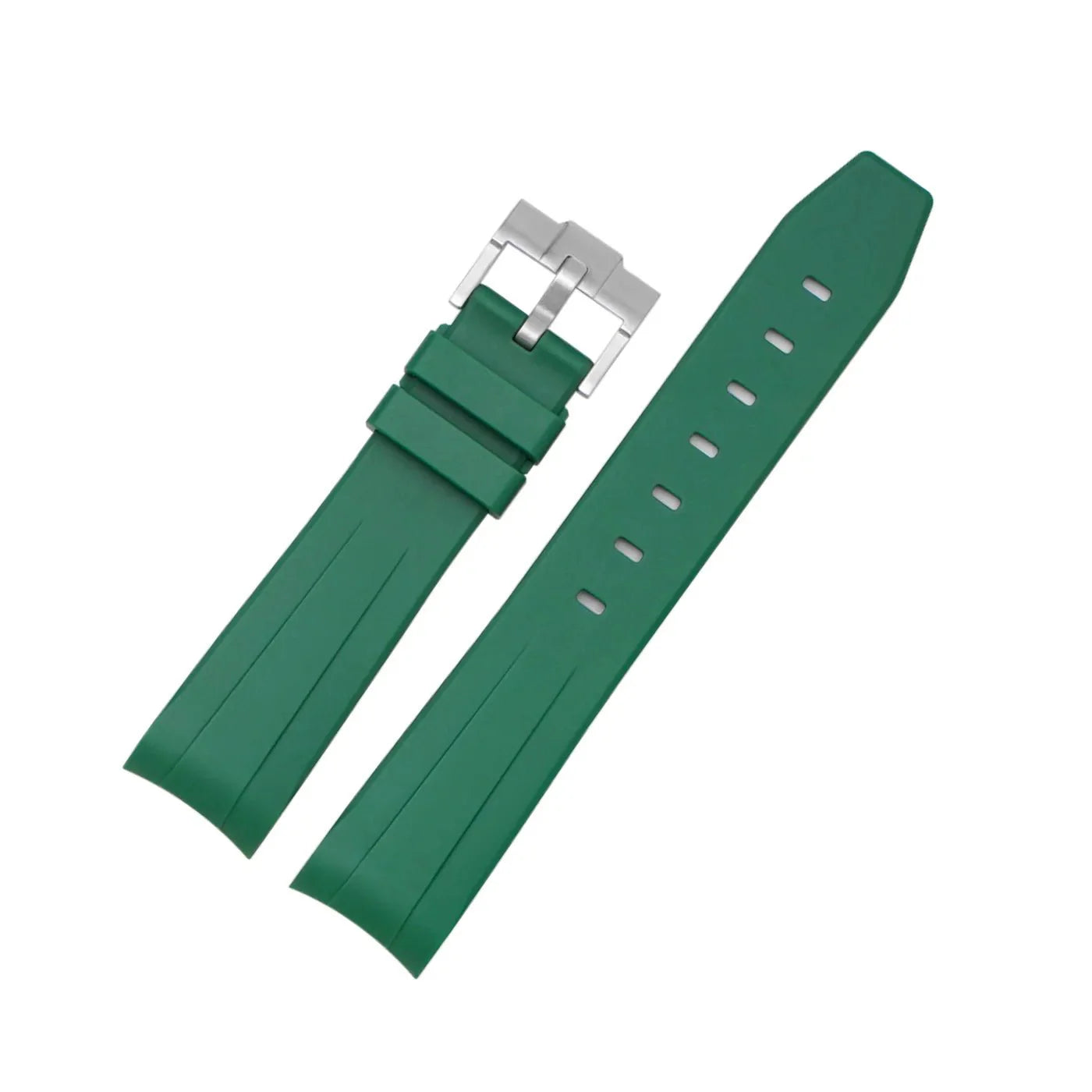 Rubber Strap - For Rolex Submariner - Green - Helvetus