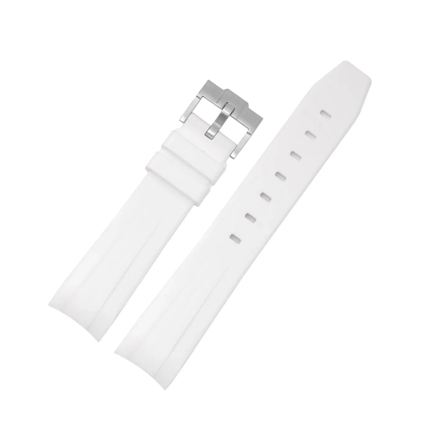 Rubber Strap - For Rolex Yacht - Master II - White - Helvetus