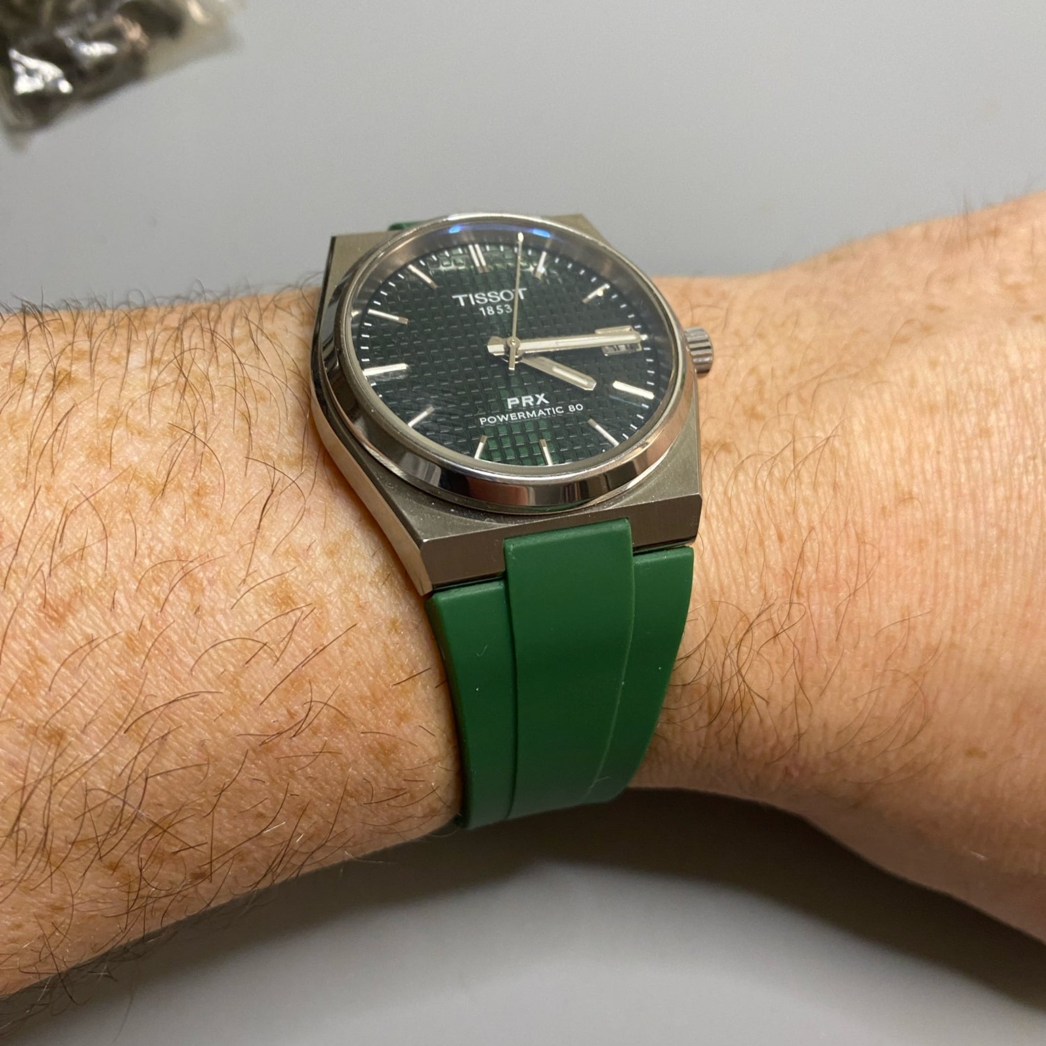 Rubber Strap - For Tissot PRX - Green - Helvetus