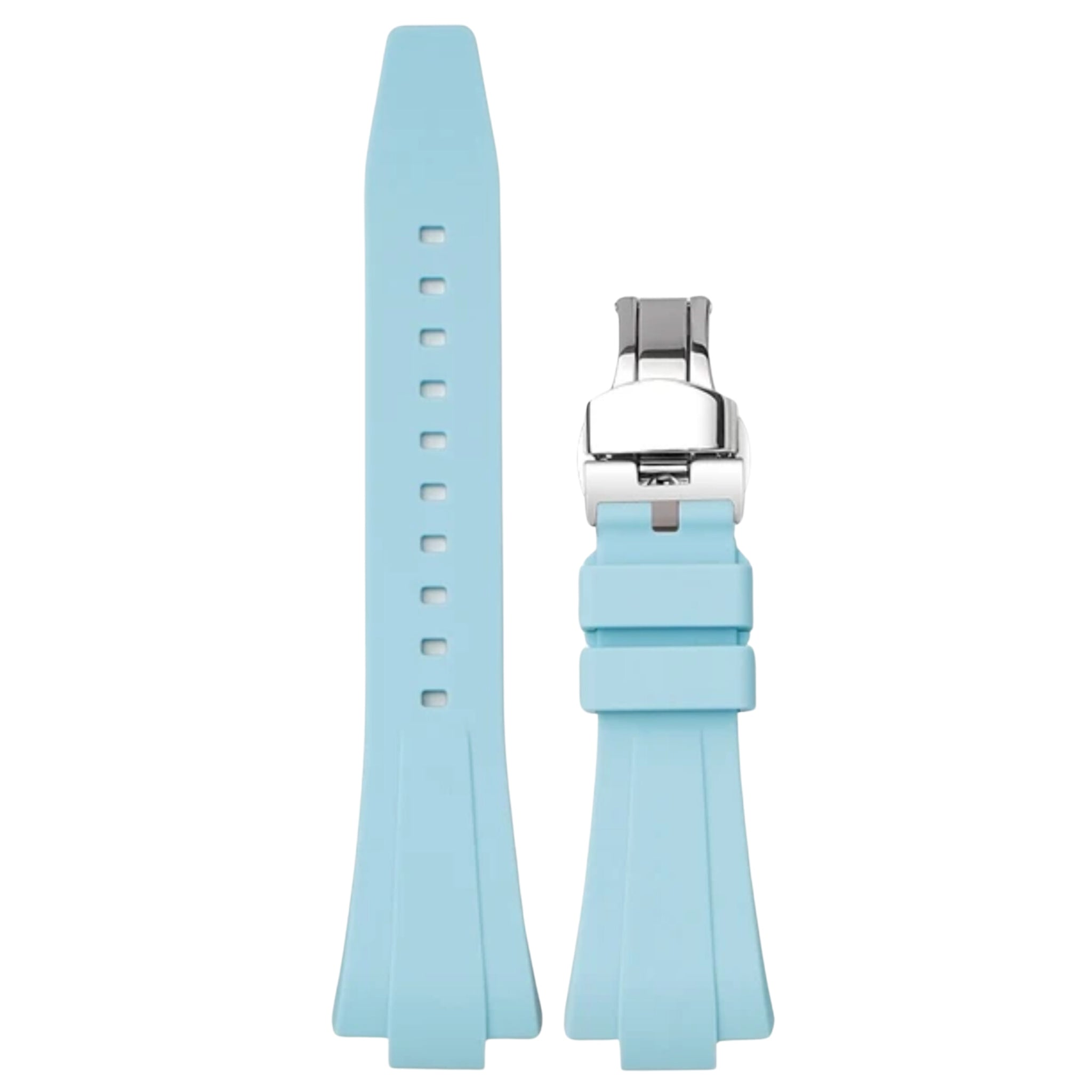 Rubber Strap - For Tissot PRX - Light Blue - Helvetus