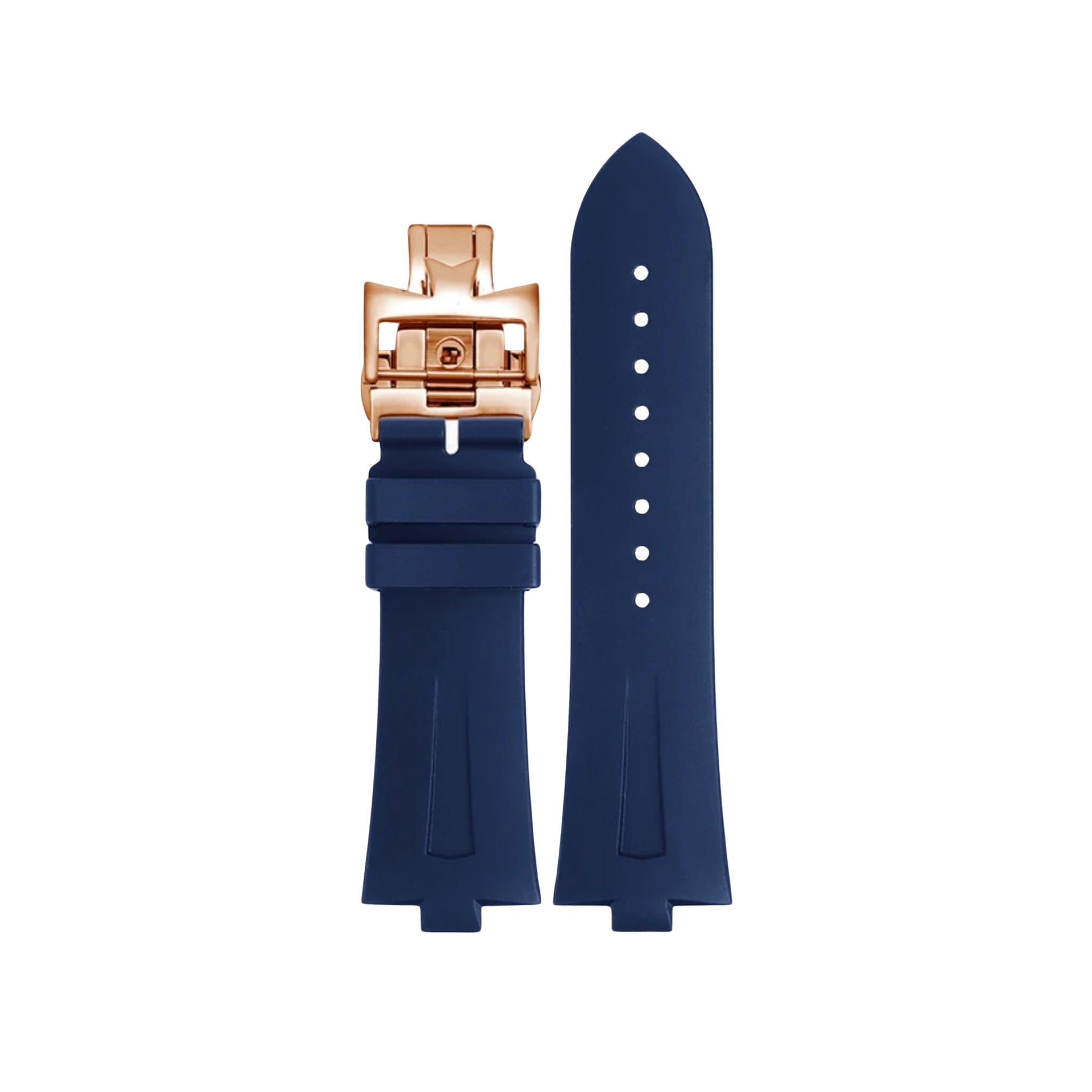 Rubber Strap - For Vacheron Constantin Overseas 25mm - Blue - Helvetus