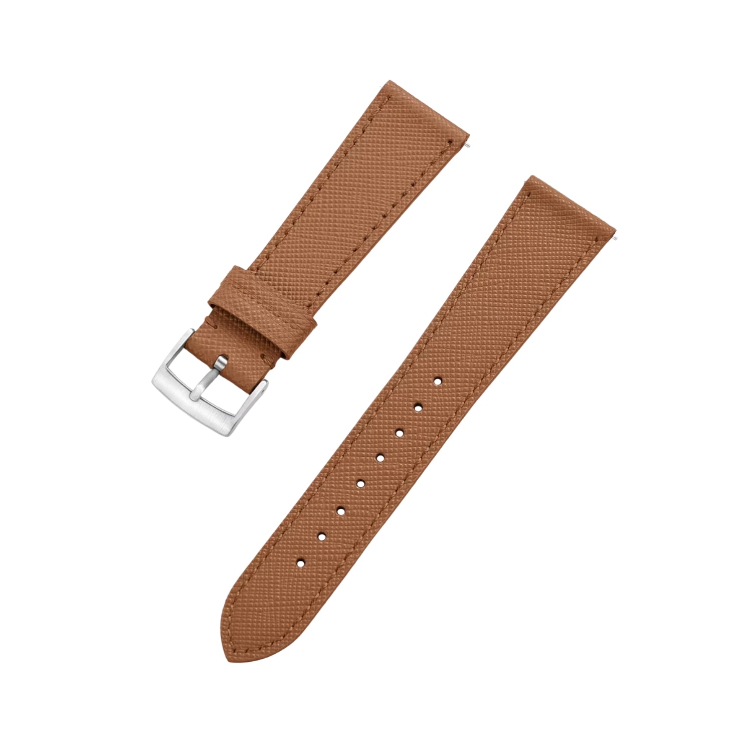 Braunes Leder Uhrenarmband – Handgefertigtes Ersatzband – Helvetus®