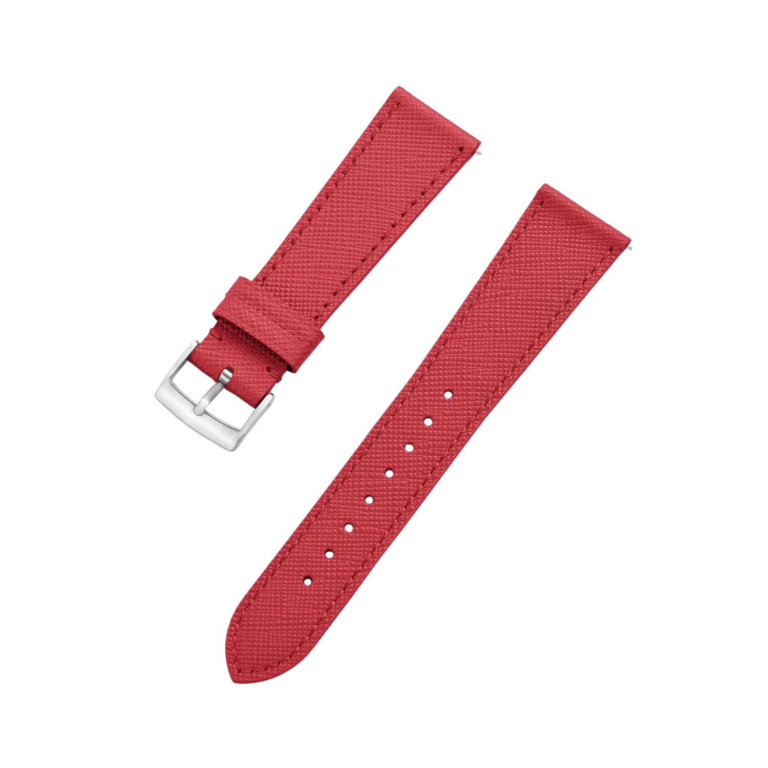 Rotes Leder Uhrenarmband – Handgefertigtes Ersatzband – Helvetus®