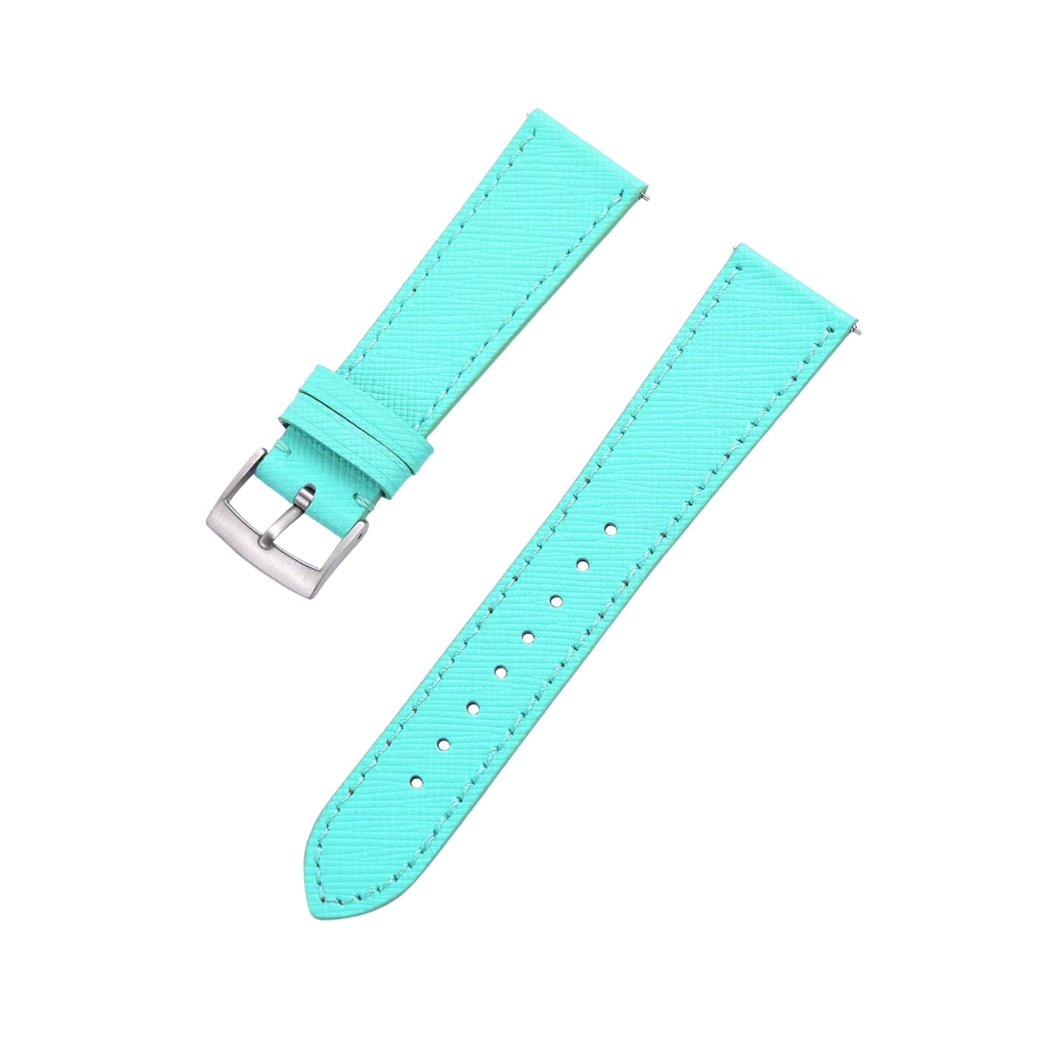 Türkises Leder Uhrenarmband – Handgefertigtes Ersatzband – Helvetus®