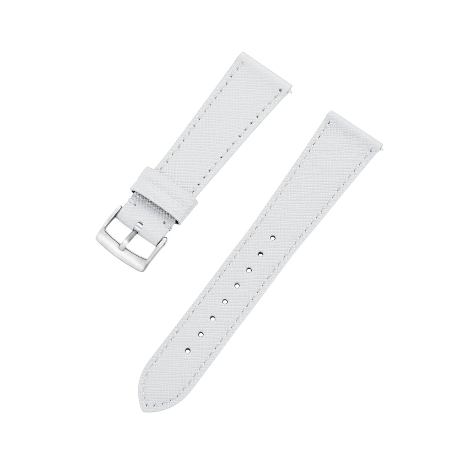 Weisses Leder Uhrenarmband – Handgefertigtes Ersatzband – Helvetus®